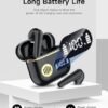 Wireless Earbuds Bluetooth 5.3 Headphones, 40H Playtime Stereo IPX7 Waterproof Ear Buds,LED Power Display Cordless in-Ear Earphones with Noise Cancelling Mic for iOS Andriod Cell Phone Sports(Black) - Image 3