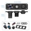 12V USB Outlet Boat Accessories Marine Switch Panel Plug, PD3.0 and Dual QC3.0 USB Ports Aluminum Car Charger with Voltmeter, Lighted 150W Cigarette Lighter Socket and Toggle Switch 3 in 1 DIY Kit - Image 8