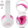 Altec Lansing Kid Safe Noise Cancelling Wireless Headphones 15H Battery, 85dB Volume Limit, Foldable Design Powerful Sound, Active Noise Cancellation Perfect for Kids Ages 7+ (Whiteout Pop Pink) - Image 6