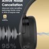 Active Noise Cancelling Headphones, 70H Playtime with Hi-Res Sound, ANC Wireless Over Ear Headphone, Comfortable Fit Lightweight for Travel, Home, Office - Image 2