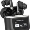 AD V8 TWS Earphones 2024 Newest LCD Touch Screen Wireless Earbuds with ANC+ENC Noise Cancelling - Sport V8 Earbuds IPX-5 Waterproof Stereo Sound - Long Battery Life BT V5.3 Gaming Headphones (Black) - Image 9