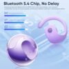 Ows Hanging Earphones 5.4 Bluetooth, Hy-T26 X15 Pro Earphone Wireless Bluetooth, X15 Pro Wireless Earbuds Bluetooth Headphones, Stereo Noise Reduction BT 5.4 Earphones, Wireless Earbuds Purple - Image 6