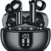 Wireless Earbuds, Bluetooth 5.3 Headphones 40Hrs Playtime Deep Bass Stereo in-Ear Earbud, LED Power Display, Call Noise Canceling Headphones with Mic, IP7 Waterproof Earphones for IOS Android Black