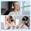 AILIHEN Headphones Wired with Microphone & Volume Control, Over-Ear Foldable Noise Isolation Headsets 3.5mm for Teens Adult (Grey) - Image 7