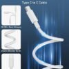 20W European USB C Travel Plug Adapter with 6FT Cable for iPhone 15/15 Pro Max /15 Plus, iPad, Galaxy S24, International USB C Fast Charger Block for Europe EU Spain Italy France Travel Essentials - Image 5