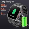 Smart Watches for Men, 2.02 Inches Sports Fitness Watch with Bluetooth Call, Fitness Tracker with Blood Oxygen, Heart Rate and Sleep Monitor, 123+ Sports Modes, Smart Watch for Android iPhone - Image 7