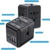 Criacr Universal Travel Adapter, One International Wall Charger AC Plug Adaptor with 3 USB Ports and Type-C for USA EU UK AUS - Image 7