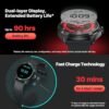 Ticwatch Pro 5 Enduro Smartwatch for Men 1.43" Android Wear OS Smart Watch 90 Hrs Battery 110+ Workout Modes 7/24 Heart Rate Health Fitness Tracker Outdoor 5ATM GPS Compass Android Compatible Only - Image 4