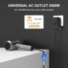 100W Universal Travel Adapter,Ubigbuy International Plug Adapter GaN Worldwide Travel Essentials USB C Power Adapter with 3 USB C 1 USB A Port International Converter Adapter for US UK AUS EU - Image 3