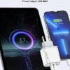 35W European Type C Travel Plug Adapter, Dual Port Fast USB C International Wall Charger Block US to Europe with USB C Charging Cables for iPhone 15/14/13/12/11 Pro Max,XS,Samsung,and More (White) - Image 2