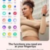 EarlySincere Smart Watch for Women with Bluetooth Call,Activity Fitness Tracker 2.06" HD Full Touch Screen with Heart Rate/Blood Oxygen/Sleep Monitor,IP68 Waterproof,Smartwatch for iOS Android - Image 7
