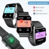 Smart Watch for Men Women(Answer/Make Calls), 2024 Newest 1.85" HD Fitness Tracker with Blood Oxygen, Heart Rate and Sleep Monitor IP68 Waterproof, 100+ Sport Modes, Compatible with Android and Iphone - Image 2