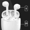 yobola Wireless Earbuds, Bluetooh Earbuds, Deep Bass Light Weight Mini Wireless Headphones for Running/Fitness, 25Hrs Playtime, Built-in Microphone, Touch Control, IPX5 Waterproof - Image 5