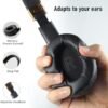 Wireless Bluetooth Headphones with RGB LED Lighting, Foldable Over-Ear Headphones with Hidden Mic for Cell Phone, Laptop, PC, Suitable for Listening Music, School, Workouts, and Gaming - Image 4