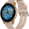 Smart Watch for Women,Fitness Tracker with Blood Oxygen and Heart Rate Monitor, Step Counter, IP67 Waterproof,1.28"" Fintness Watch and Smartwatch for Android&iOS (Rose Gold), T2PRO