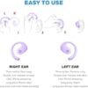 Bluetooth OWS Headphone, Wireless Bluetooth Earphone, Out of Ear Open Ear Headphones, Active Noise Hanging Ear Headset, Air Conduction Headphones for Running Cycling Work Long Playtime(Purple) - Image 6