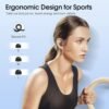 Wireless Earbuds, 2023 Bluetooth Headphones 5.3 Sport, 50H Ear buds with Earhooks, Dual LED Display Bluetooth Earbuds, Deep Bass Stereo Noise Cancelling Headphones, IP7 Waterproof Running Earphones - Image 7