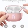 Wireless Earbuds Bluetooth Headphones, 40H Playtime Stereo IPX5 Waterproof Ear Buds, LED Power Display Cordless in-Ear Earphones with Microphone for iPhone Android Cell Phone Sports, Pink - Image 3