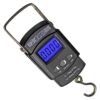 5 Core Fish Scale 110 LBS 50 KG Luggage Scales Handheld Portable Electronic Balance Digital Fishing Postal Hanging Hook Scale with 2 AAA Batteries Built-in Measuring Tape Backlight LCD Display