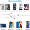 2 Pack USB C Headphones for iPhone 15,Type C in-Ear Earphones Earbuds with Microphone & Remote Noise Cancelling Control for iPhone 15 Pro Max, iPad, Most USB C Jack Devices - Image 6