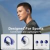 Wireless Earbud, Sport Bluetooth 5.3 Headphones with Earhooks Wireless Earphones in-Ear with Deep Bass Stereo Bluetooth Earbud 50H Playtime, Dual LED Display, IP7 Waterproof, Running,Blue - Image 6