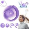 Ows Hanging Earphones 5.4 Bluetooth, Hy-T26 X15 Pro Earphone Wireless Bluetooth, X15 Pro Wireless Earbuds Bluetooth Headphones, Stereo Noise Reduction BT 5.4 Earphones, Wireless Earbuds Purple
