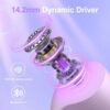 Wireless Earbuds Bluetooth Headphones Bass Stereo Open Ear Earbuds Wireless Bluetooth IPX7 Waterproof Air Conduction Ear Buds with ENC Mic Bluetooth 5.3 Headsets for iPhone Android Purple - Image 2