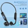 Bone Conduction Headphones Wireless Headphones Bluetooth 5.3 Open Ear Headphones 10H Playtime Sports Earphones with Mic, IPX6 Waterproof Headset for Running,Cycling, Hiking, Driving - Image 6