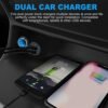 Mobile Phone USB SUV Vehicle Under-Dash Mount 12V/24V Charger Phones Power Supply Fast Charging Universal Device Power Port Outlet Converter Adapter Combo-car Charger for Hair Dryer Headphone - Image 3
