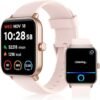 Smart Watch for Women Alexa Built-in, 1.8" Fitness Tracker with Answer/Make Call, IP68 Waterproof/SpO2/Heart Rate/Sleep/Monitor, 100+Sport Modes, Bluetooth Watch Compatible with Android & iPhone