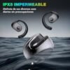 Hy-T26 X15 Pro Earphone Wireless Bluetooth, Hy-T26 Wireless Earbuds, Awaze Earbuds, OWS Earphones 5.4 Bluetooth, 3D Stereo Hanging Bluetooth Headset, Waterproof Earphone Noise Cancelling(Black) - Image 4