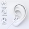 2 Packs for iPhone Headphones Lighting Wired Earphones (Built-in Microphone & Volume Control)[MFi Certified] Noise Isolating Headsets for iPhone 14/13/12/11/Pro/Pro Max/XR/XS/X/8/7/SE - Image 4