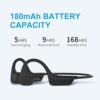 Bone Conduction Headphones, Open Ear Headphones Sports Wireless Earphones, Bluetooth Headphones with Built-in Mic,Up to 8 Hours Playtime,Running Headphone for Running Cycling - Black - Image 2