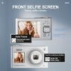 60MP Digital Camera for Photography,4K Digital vlogging Camera for YouTube,16x Combines Professional Optical Zoom,Beginners Cameras with self-Timer Assist Screen,32GB SD Card（Silver） - Image 4
