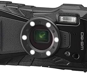 Ricoh WG-80 Black Waterproof Digital Camera Shockproof Freezeproof Crushproof Microscope Mode