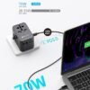 Universal Travel Adapter 70W International Wall Charger AC Plug Adaptor Worldwide Essentials Power Plug Adapter with 3 USB C Wall Charger 2 USB A Charging Ports for Laptop Cellphone USA EU UK AUS - Image 2