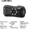Ricoh WG-80 Black Waterproof Digital Camera Shockproof Freezeproof Crushproof Microscope Mode - Image 2