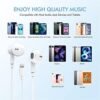 2 Packs-for iPhone Headphones Wired Earbuds Earphones Nosie Reduction Built-in Microphone & Volume Control Headsets Compatible with iPhone 14/13/12/11/XR/XS/X/8/7/SE/Pro/Pro Max - Image 7