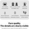 White Earbuds Dare to Listen Touch Screen Control Earbuds Tour Pro 2 Z50 Pro Ear Buds Headphones 360 Stereo with Noise Cancellation (White) - Image 5