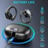Wireless Earbud Sport, Bluetooth 5.3 Headphones with Noise Cancelling Mic, 75H HiFi Stereo Over Ear Bud with LED Display and USB-C, IP7 Waterproof Earphones, Button Control, for iOS/Android - Image 2