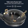Bluetooth Headphones Over Ear 120H Playtime, Wireless Headphones with Microphone, Foldable Lightweight Wired Headphones with Headphones Case, HiFi Stereo Sound Headset for Travel/Work/PC - Image 5
