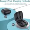 Wireless Earbuds Noise Cancelling 4 Mic Clear Call Bluetooth Headphones Wireless Charging Case LED Display Lightweight Stereo Earphones in Ear Buds 64H Playtime for iPhone Android Cell Phones Sport TV - Image 4