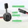 SAE Connector Power Socket Sidewall Port, 16AWG Cable Weatherproof Cable Quick Connect Panel Mount Universal Flush Mount Adapter for Solar Generator Battery Charger (2 Pack) - Image 4
