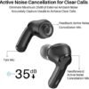 TOZO NC2 Hybrid Active Noise Cancelling Wireless Earbuds, in-Ear Detection Headphones, IPX6 Waterproof Bluetooth 5.3 Stereo Earphones, Immersive Sound Premium Deep Bass Headset, Black - Image 4