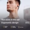 Wireless Earbuds Open Ear Clip Headphones Air Conduction Headphones LED Power Display Earphones Sport Bluetooth 5.3 Headphones (Black) - Image 2