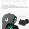 YINYOO KBEAR KS2 USB C Earbuds Headphones Hybrid 1BA 1DD Wired Earbuds Stereo Bass HiFi IEM Earphone Noise Cancelling High Resolution with Detachable Cable for Running Gaming Sport (with Mic, Black) - Image 7