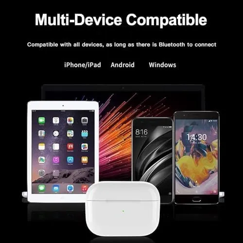 Wireless Earbuds for Airpod Pro Auto Noise Cancelling Bluetooth in-Ear Headphones with HiFi Stereo, Touch Control, IPX7 Waterproof Mfi Certified Ear Buds Built-in Mic with Fast Charging Case - Image 5