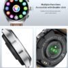 Smart Watch with Earbuds for Android iPhone,Round 1.53”HD Big Screen (Make/Answer Calls) Fitness Tracker,All-in-one Smartwatches Long Time Standby TWS Music Watch for Men Women - Image 5
