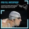 Swimming Bone Conduction Headphones, IP68 Waterproof, Built-in 64G Memory, Open-Ear Wireless Bluetooth Underwater Earphones with MP3 Mode for Running, Cycling and Working Out - Image 2