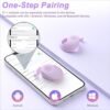 Wireless Earbuds Bluetooth Headphones Bass Stereo Open Ear Earbuds Wireless Bluetooth IPX7 Waterproof Air Conduction Ear Buds with ENC Mic Bluetooth 5.3 Headsets for iPhone Android Purple - Image 5
